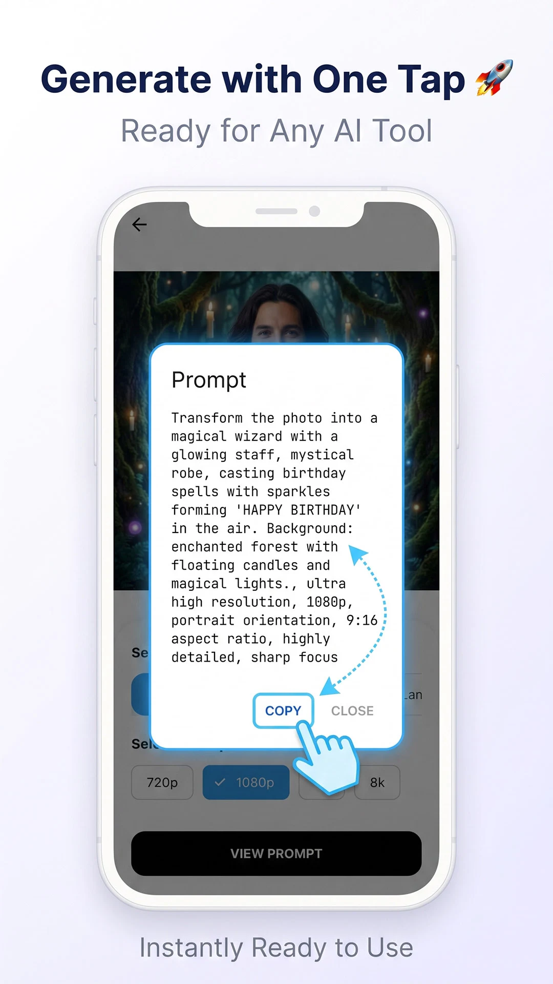 Birthday AI Photo Prompts screenshot